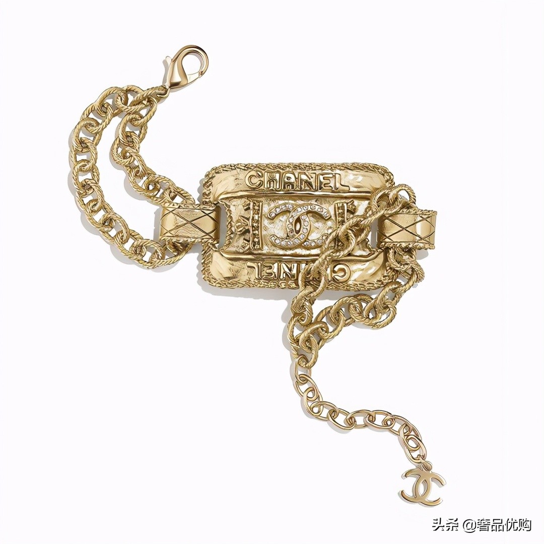 chanel首饰设计,chanel新款金色