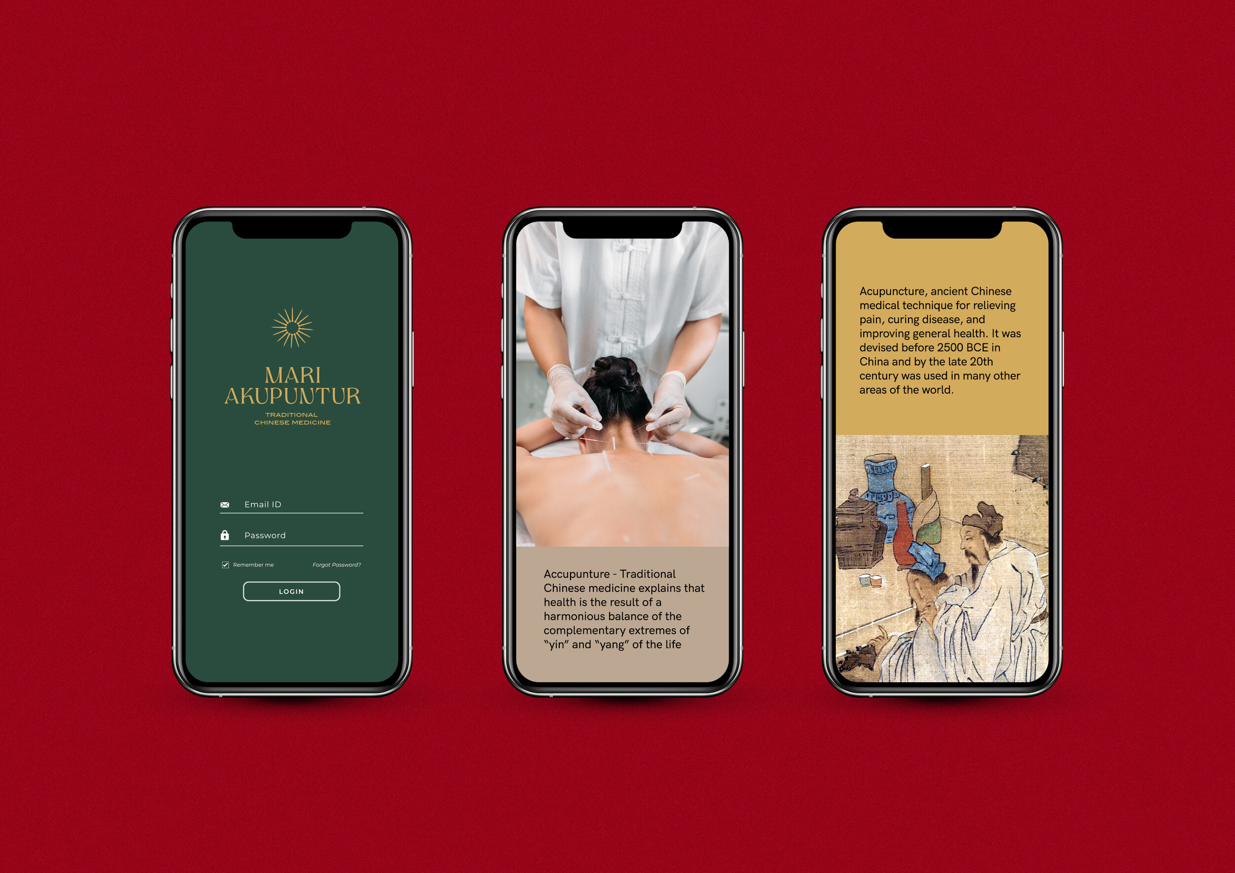 mari-akupuntur传统中医针灸诊所品牌视觉设计via:nero-graphic