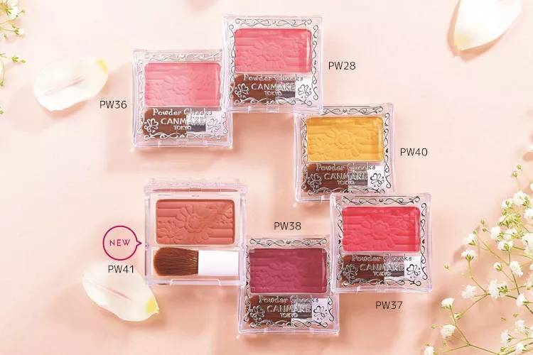 canmake腮红试色,日本canmake腮红新款试色