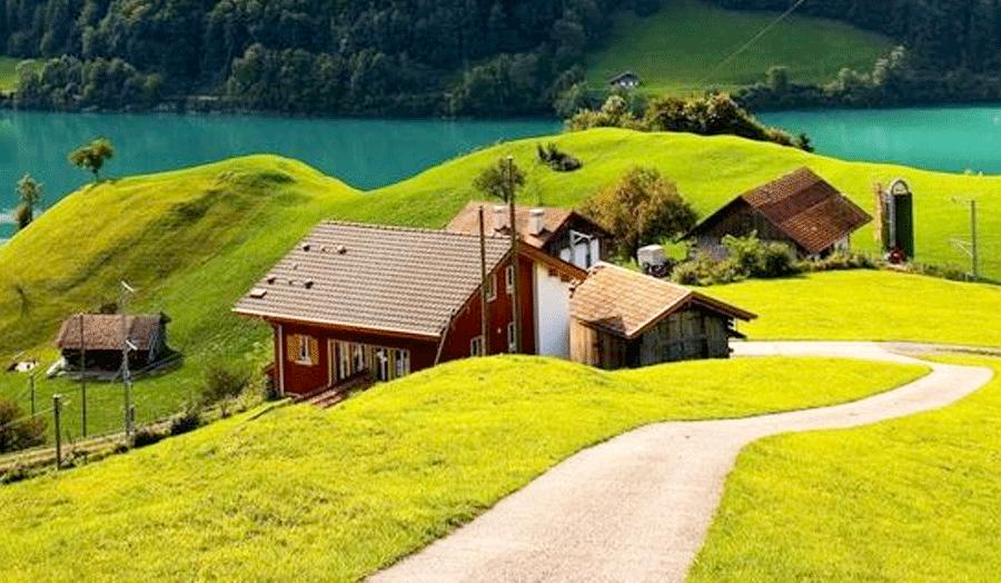 儿童画环保水粉画,儿童画启蒙风景篇