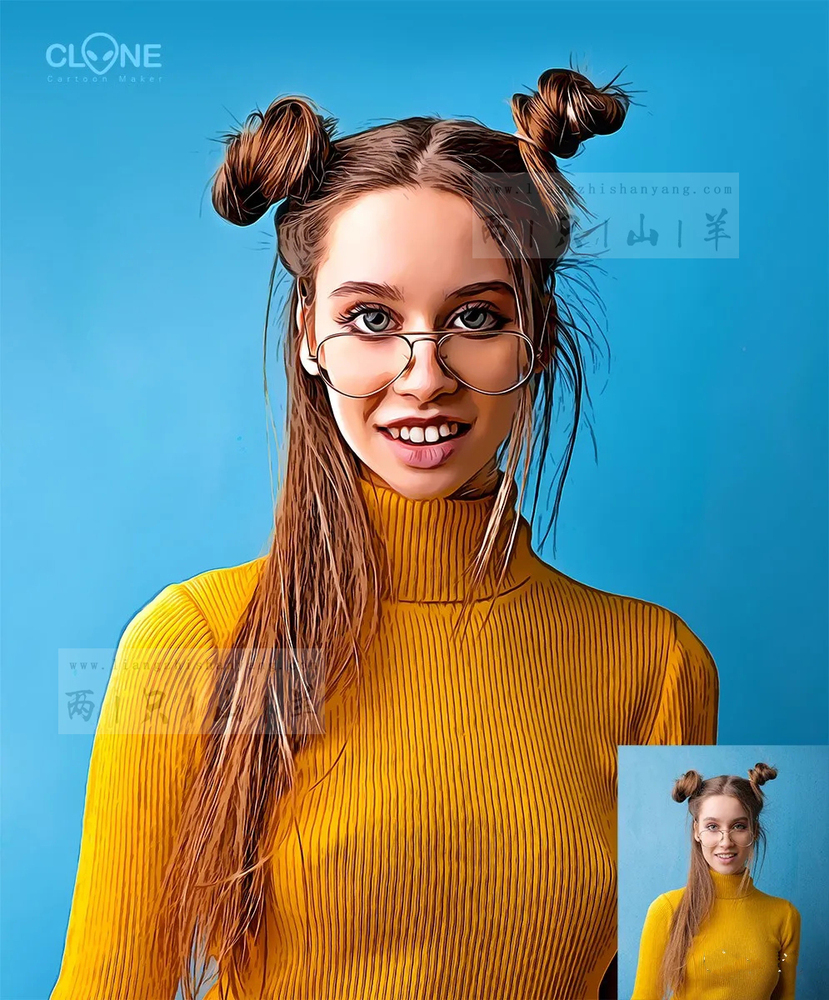 照片变卡通画一键生成,照片一键变成卡通漫画