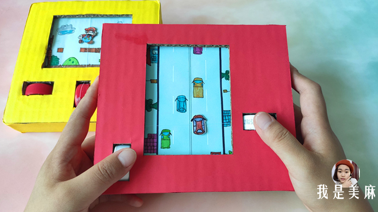 用纸箱给孩子做玩具简单的,爸爸用纸箱给孩子做玩具