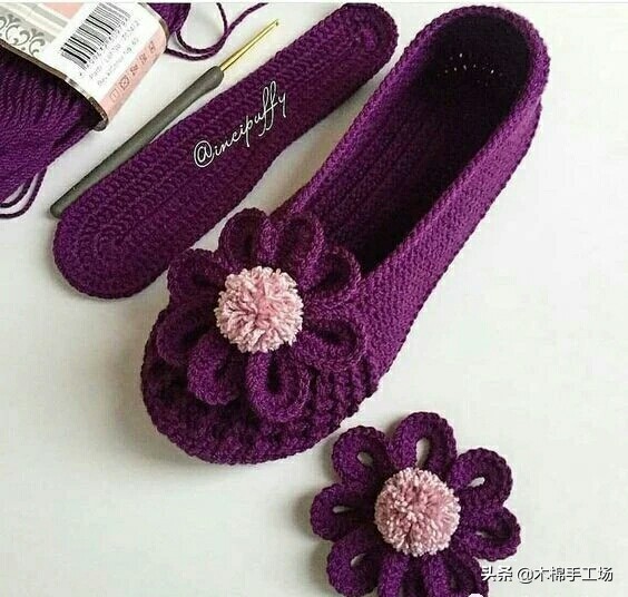 春天来了给自己添一双好鞋吧,春夏鞋子钩单鞋简单钩法