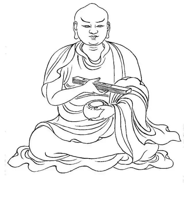 白描佛像线稿图片大全,白描佛像画法图片大全