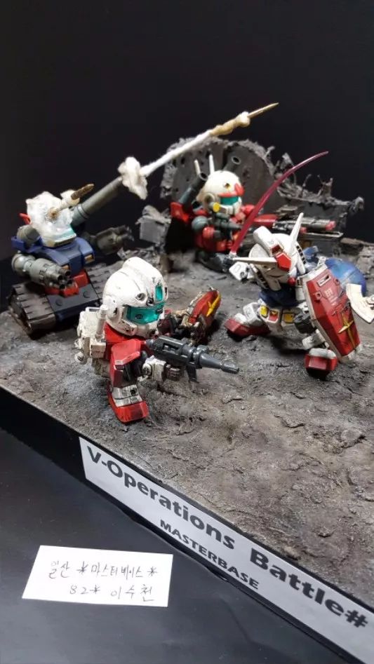 佳作:SD高达OL?混战场景模型