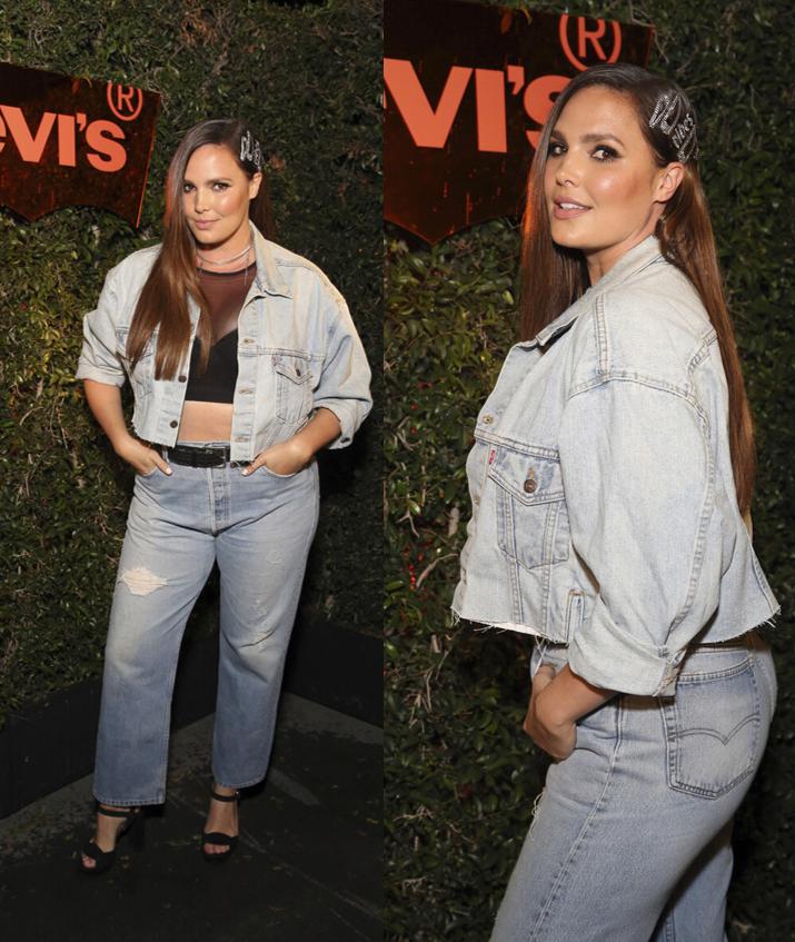 大码模特满身赘肉却不油腻,微胖大粗腿模特