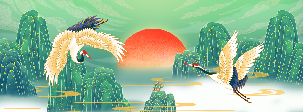 手绘国潮壁纸1920*1080,国潮壁纸图片保存