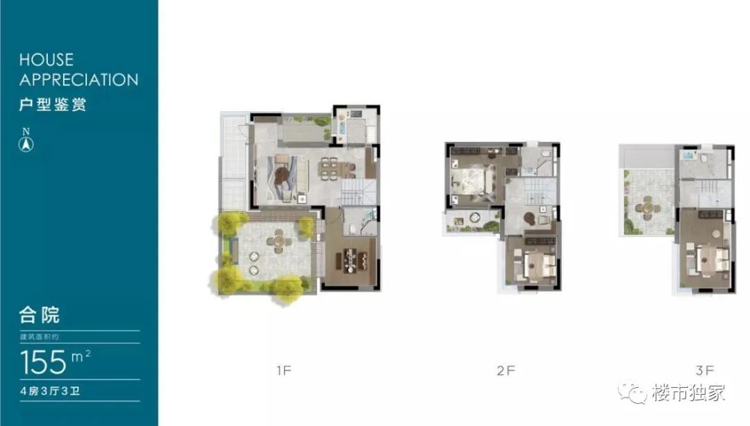 虹桥万科一线湖景房,万科145平叠墅