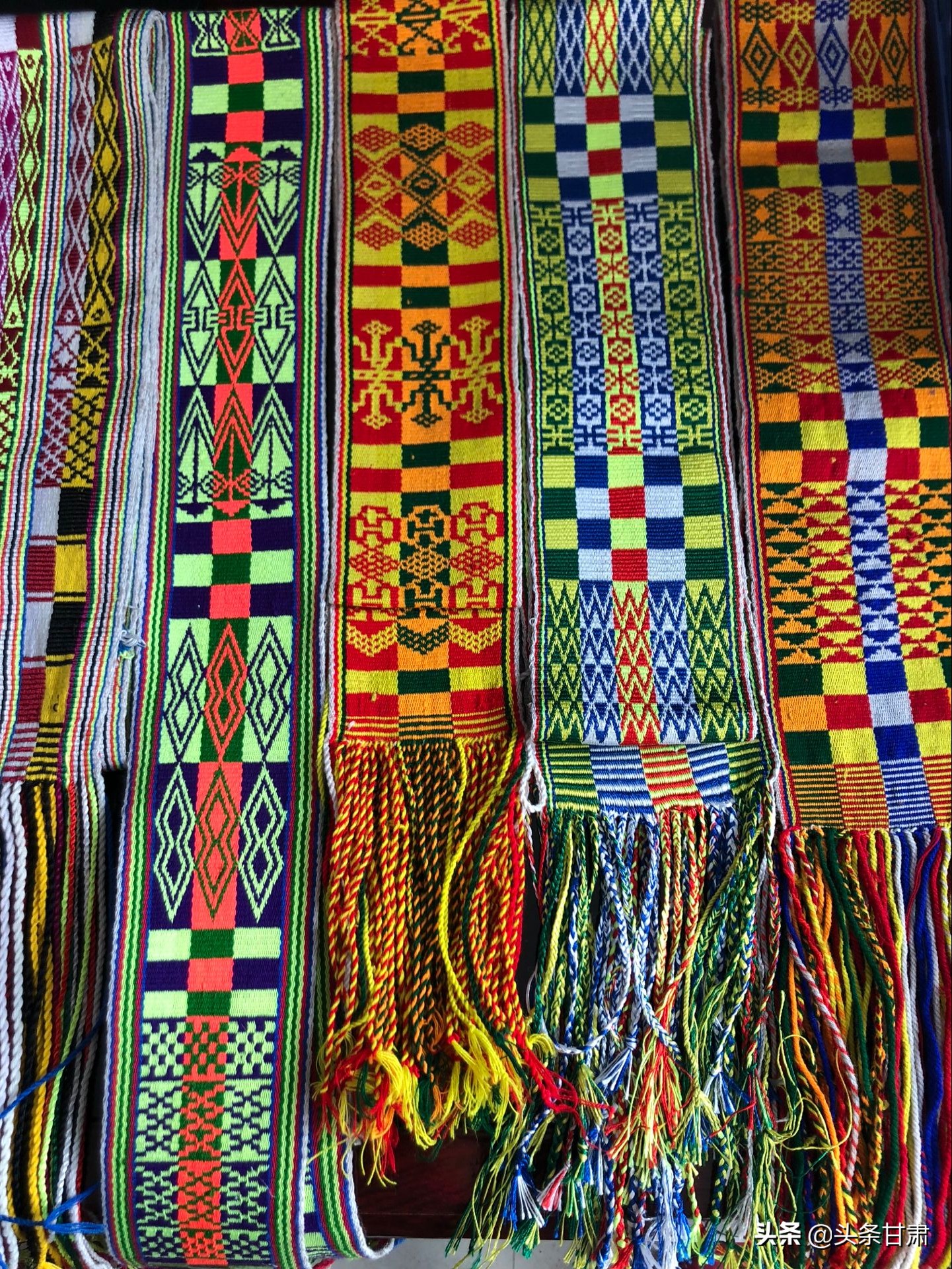 甘南非遗文化传统手工技艺,甘肃舟曲织锦带