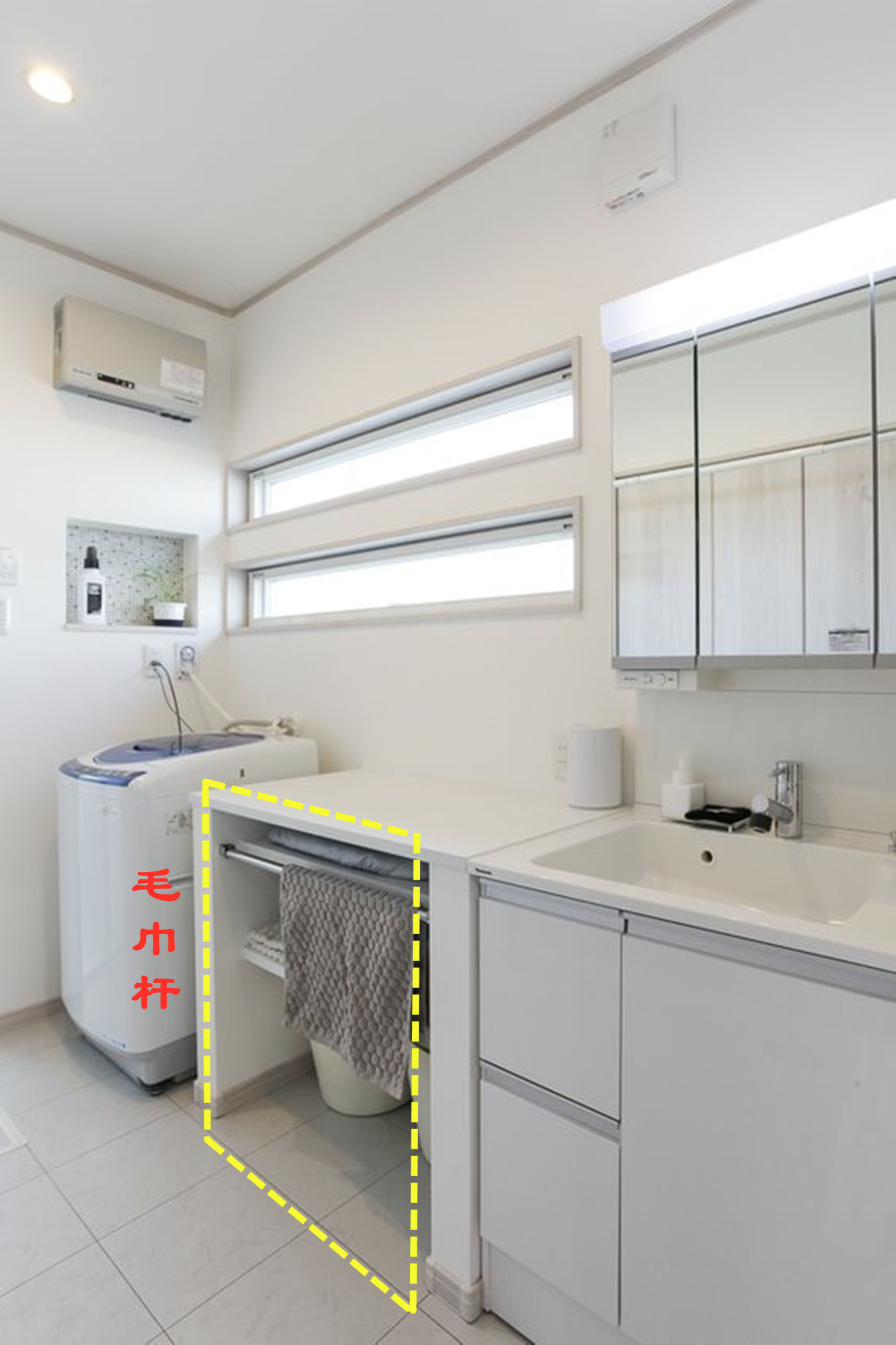 浴室柜要不要底部留空,浴室柜顶部空余的空间怎么利用