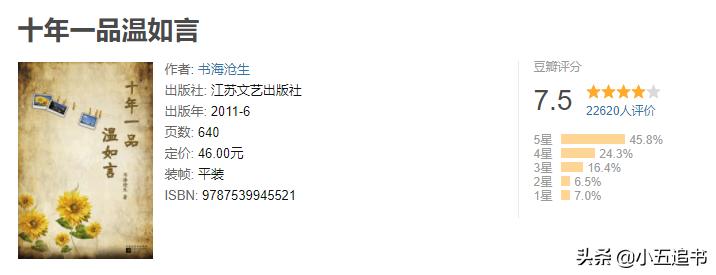 十年一品温如言这类的小说,十年一品温如言小说有点看不懂