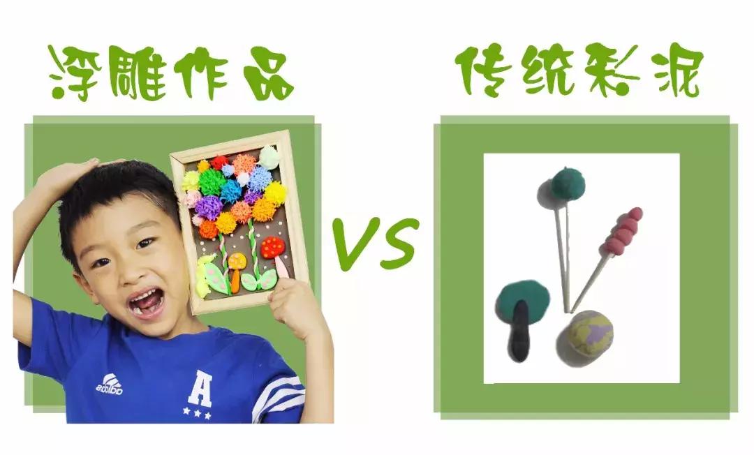 儿童diy超级粘土相框画,儿童手工珍珠粘土立体画