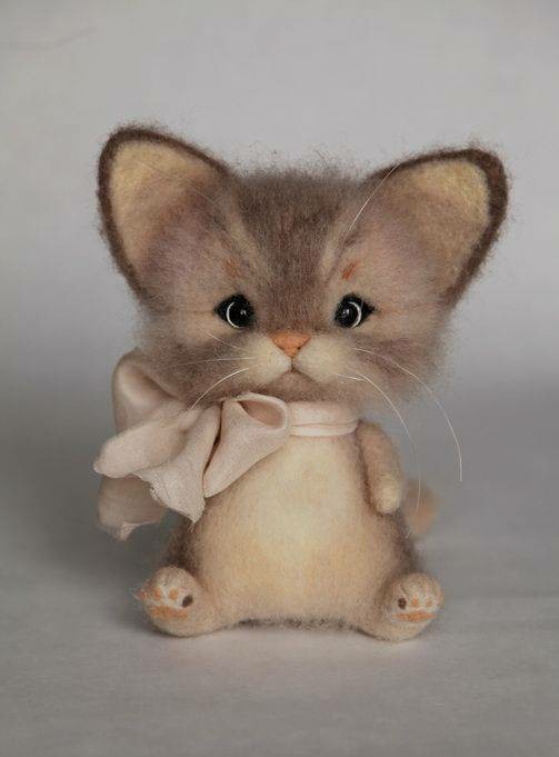 羊毛毡戳戳乐可爱萌物,羊毛毡可爱宠物教程