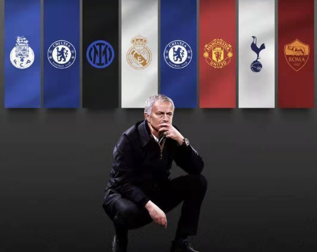 足坛十大教练之穆里尼奥,穆尼里奥执教的球队