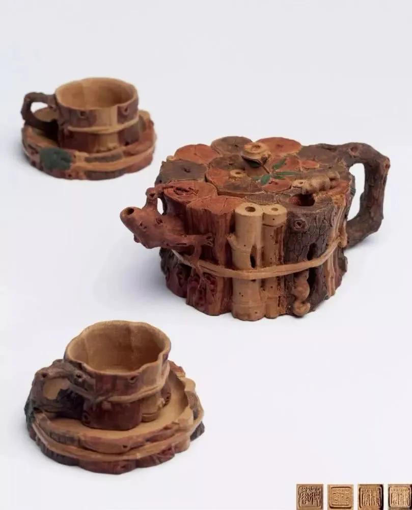 木瓜紫砂壶的魅力,男人拥有四把紫砂壶