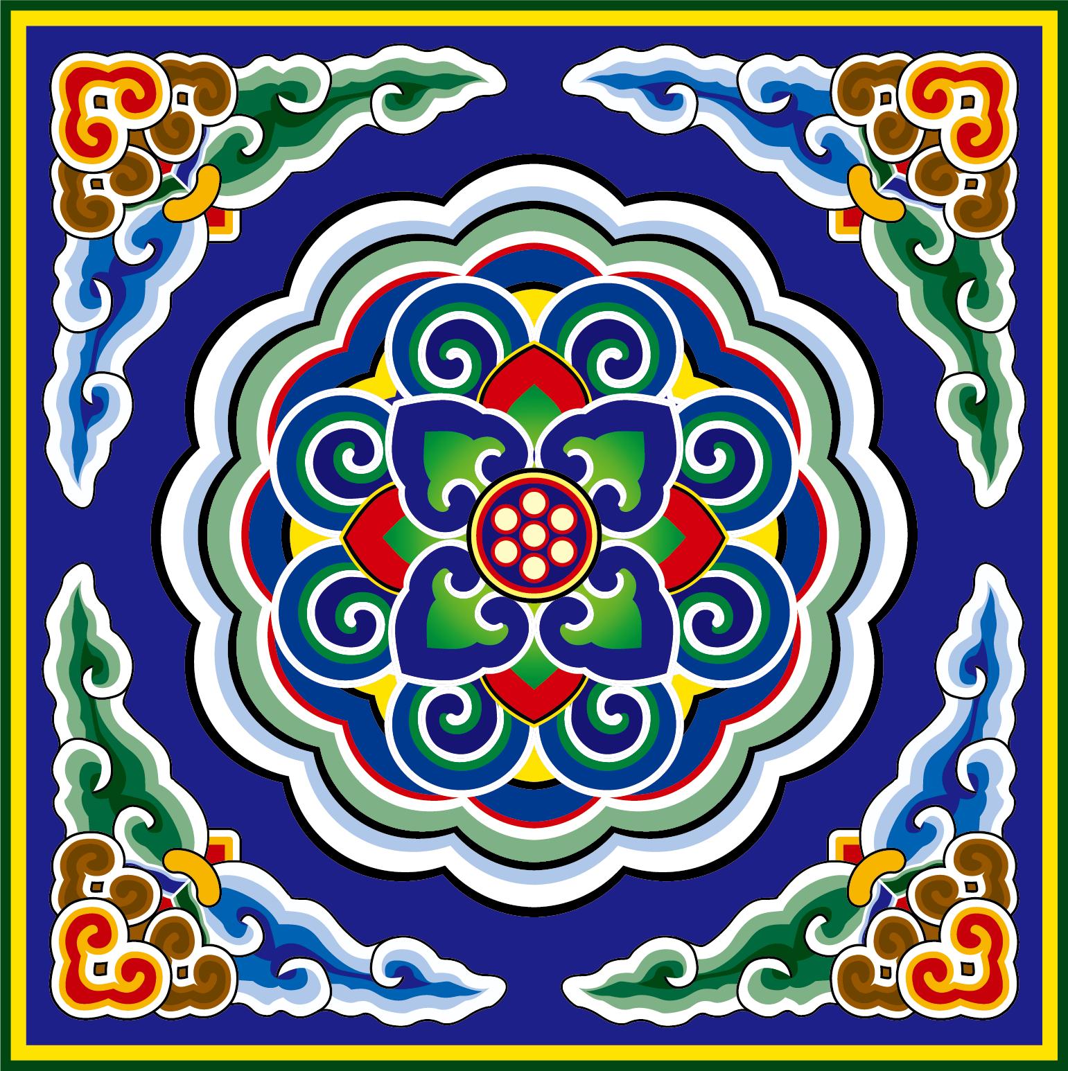 中国风古典图案,新古典装饰图样