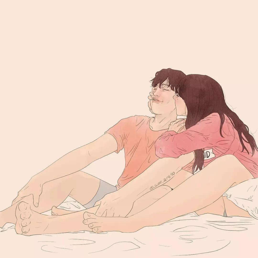 虐哭！韩国小伙用插画撩拨10万粉丝，网友：“这波狗粮”真酸啊