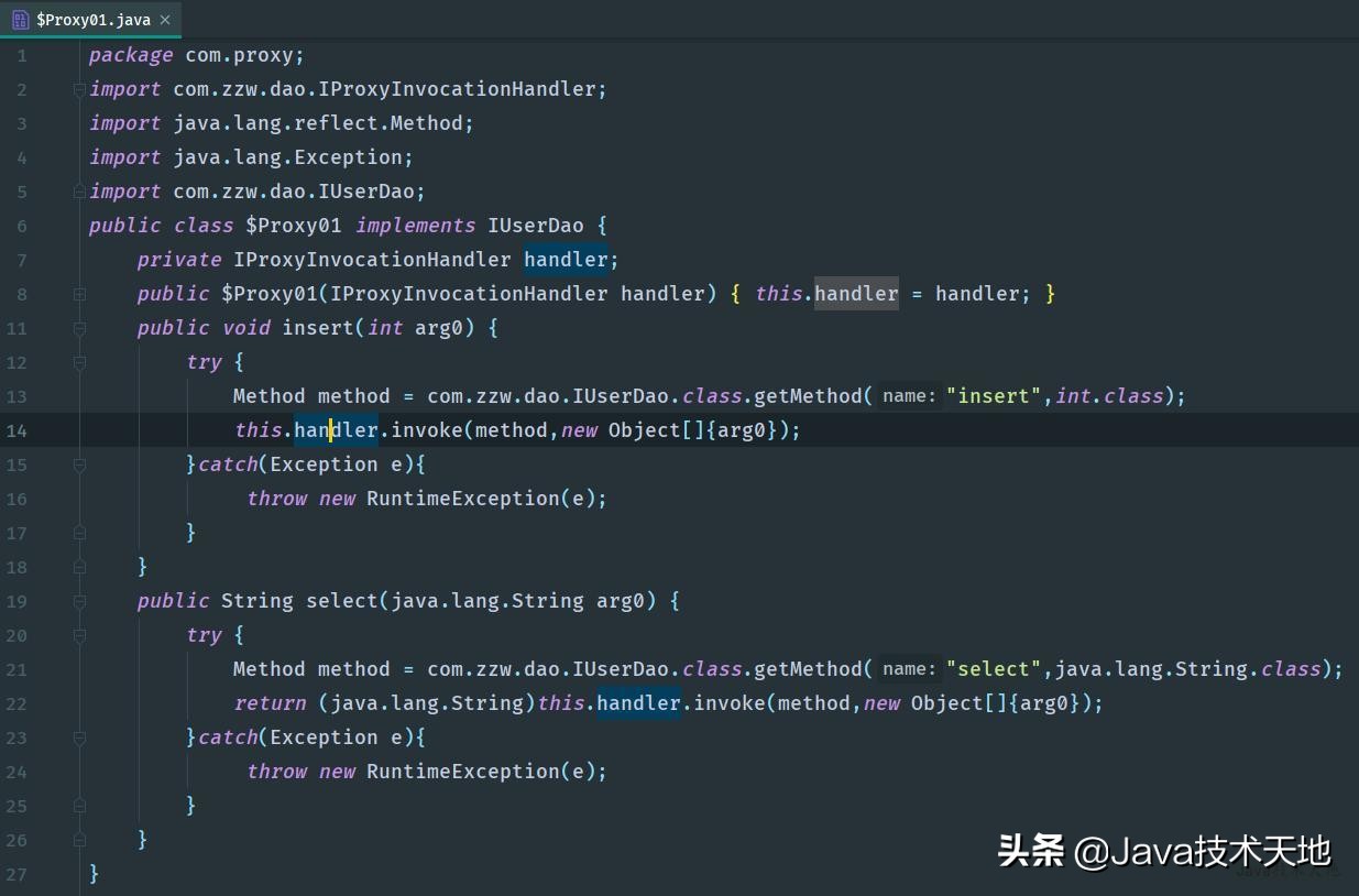 java动态代理模式,java动态代理原理