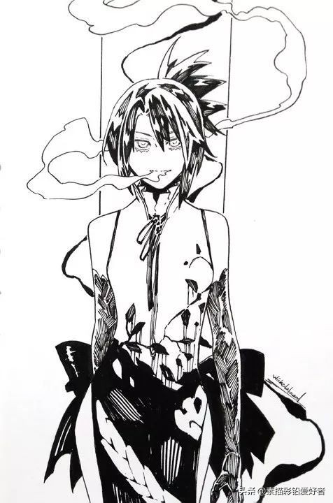 绘画素材|唯美二次元人物线稿，排线临摹练习