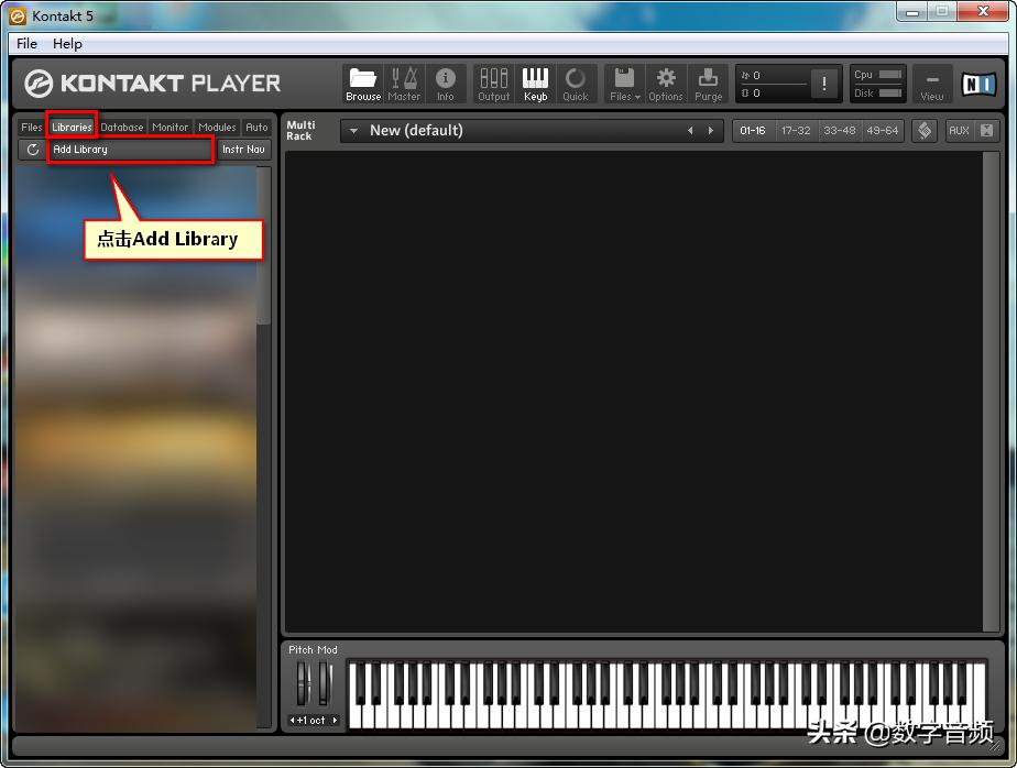 kontakt6的使用教程,kontakt工具使用方法