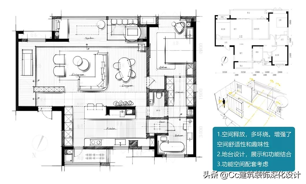 家装室内设计平面方案优化,140平大h户型平面优化