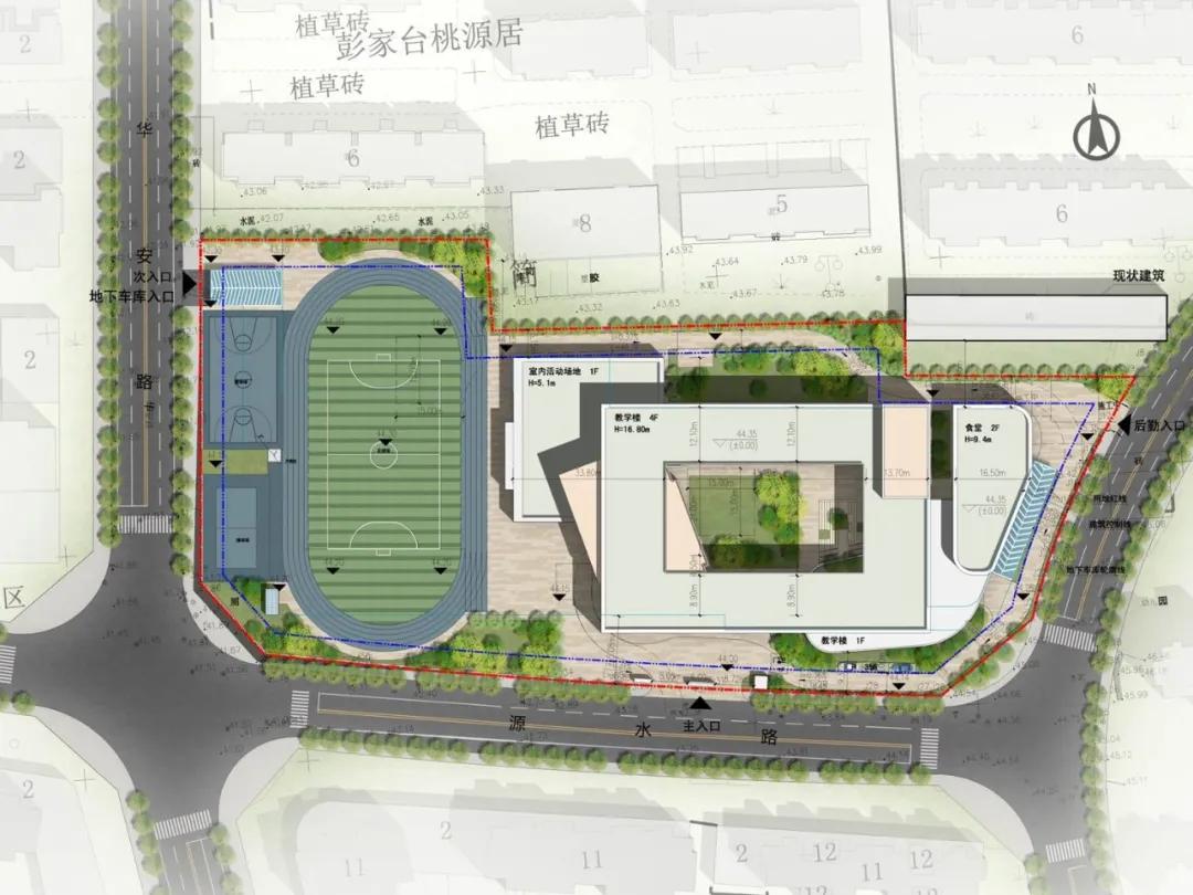 青岛夏庄三台新校区项目高密度社区中的教育之窗/北洋设计