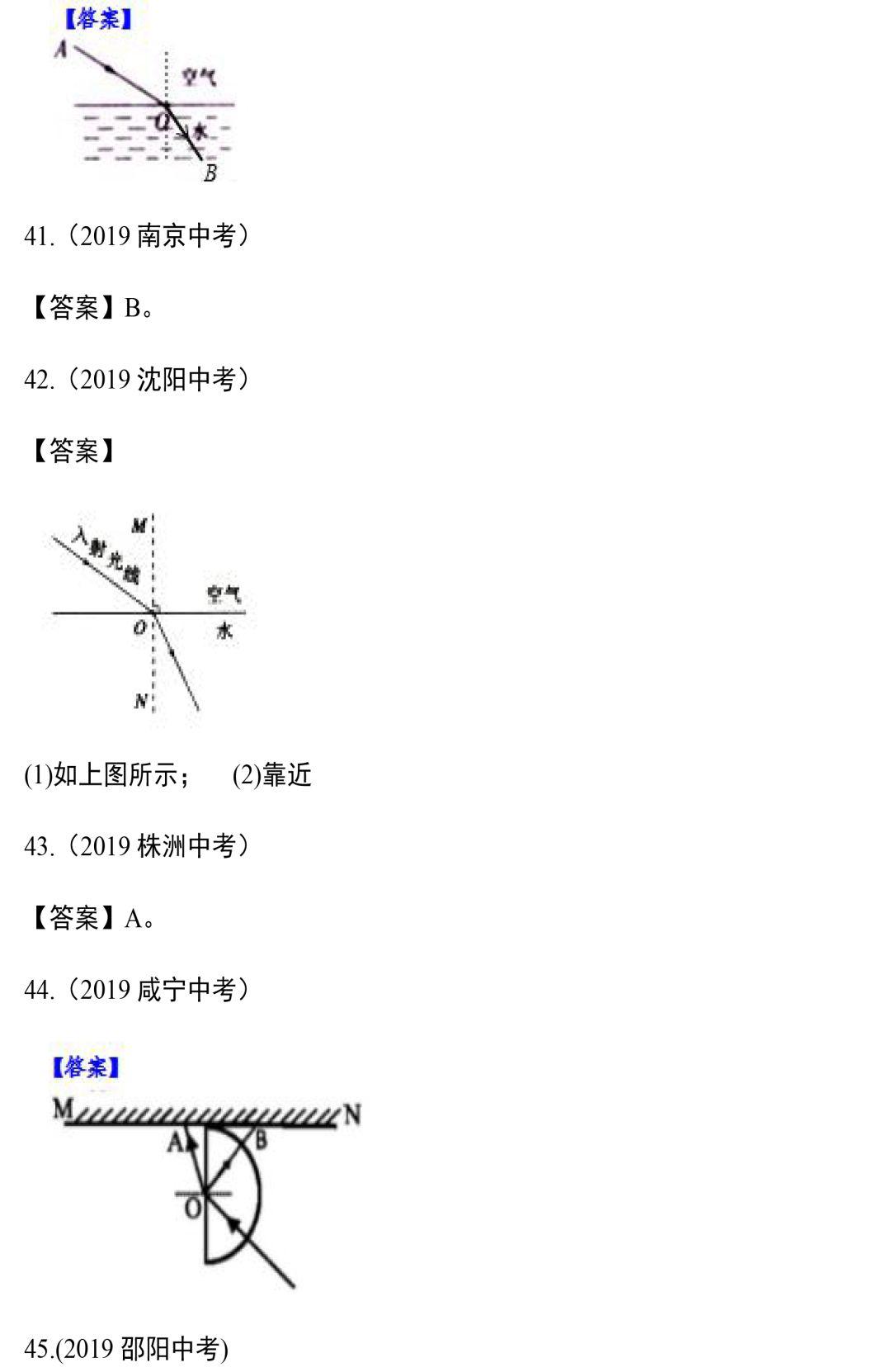 八年级物理光学作图练习题,八年级上册物理作图题讲解视频