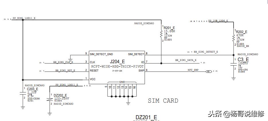 「手机维修自学教程」IPHONE8PLUS不吃卡故障维修苹果8plus卡电路