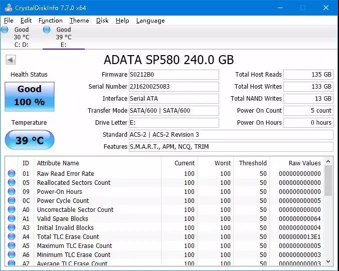 威刚sp580固态硬盘开卡,威刚sp580固态硬盘用的是什么颗粒