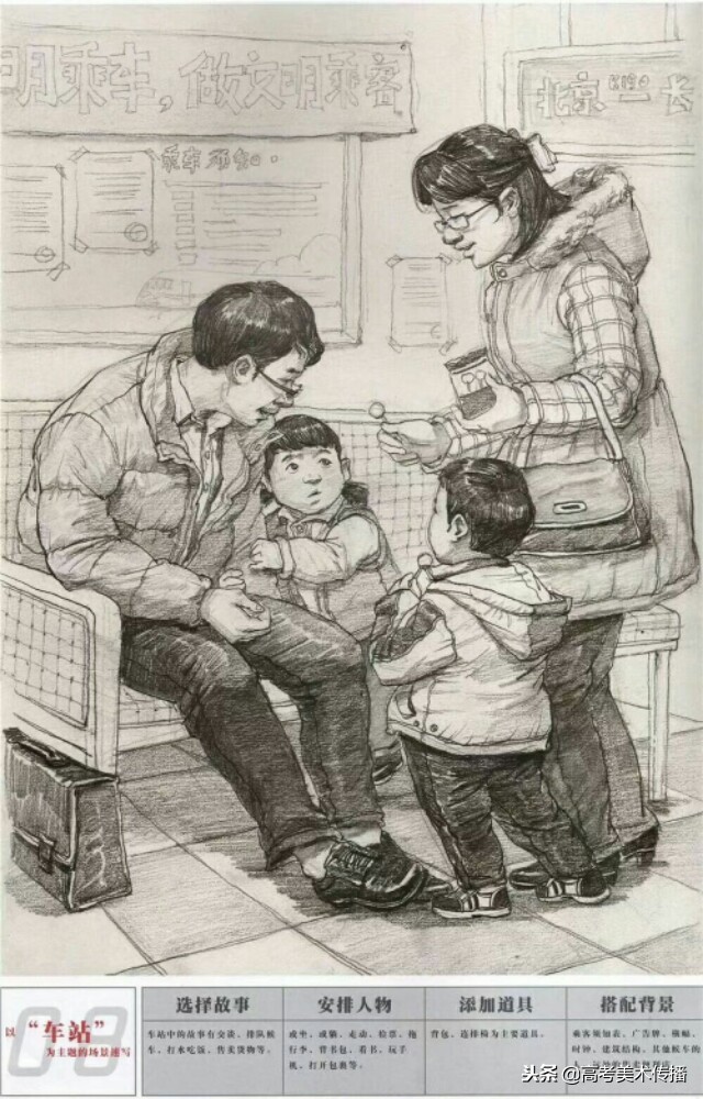 什么是命题设计速写,优秀的速写作品欣赏