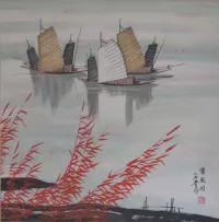 国画风景小品简单又好看,山水风景国画图片大全集