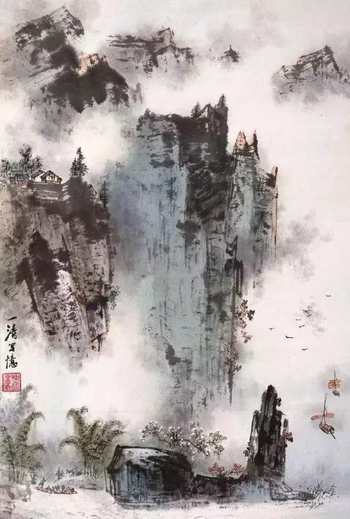 一组高清唯美的山水画收藏欣赏,美国大都会收藏明清山水画欣赏