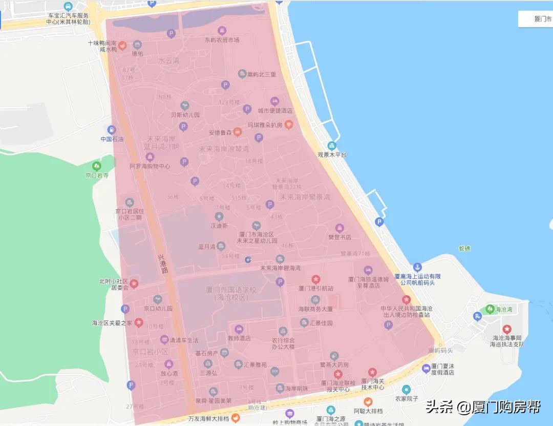 海沧房价二手房价最新成交价,海沧滨海片区房价