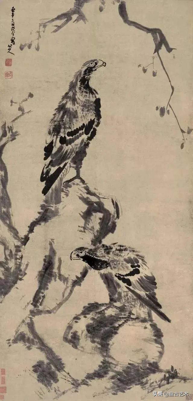 画出艺术家人生大寂寞的国画艺术作品——盘古油画艺术