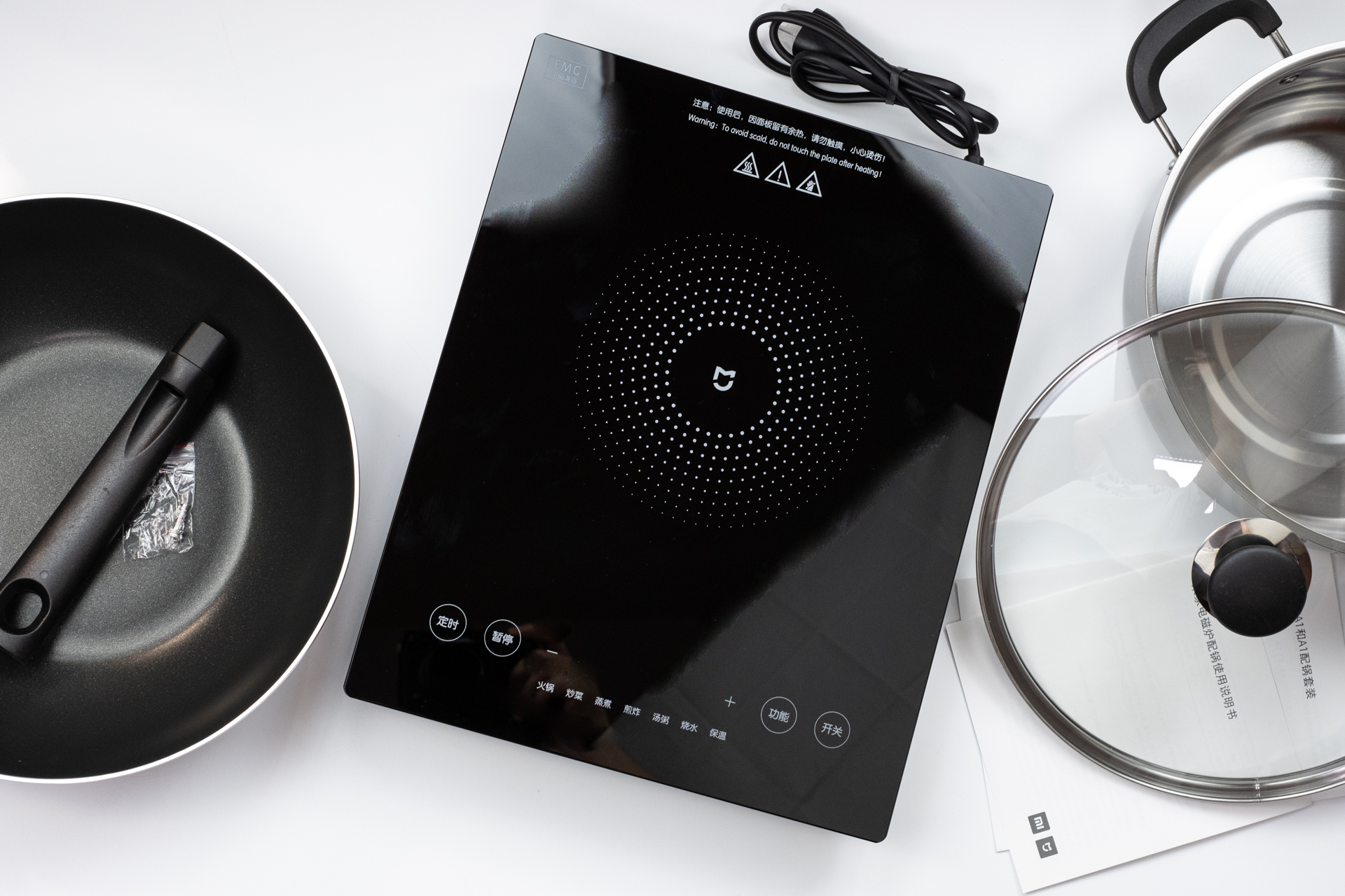 白色炒菜锅推荐电磁炉,出租房炒菜锅电磁炉推荐平价