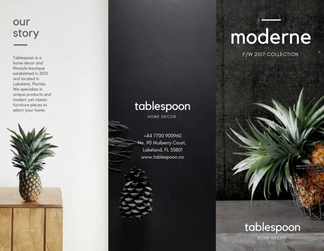 招生三折页设计,富有高级感的三折页设计