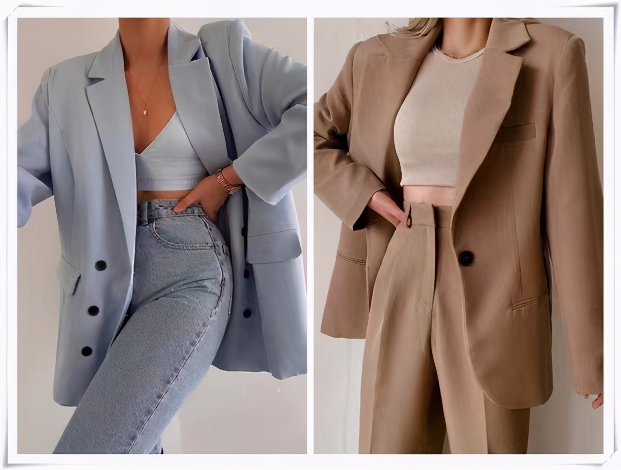 西装碎花裙怎么穿好看,碎花裙西装这才是春天该有的姿态