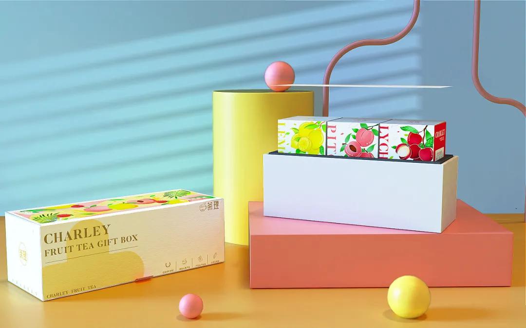 袋装茶包装设计图,水果茶怎么结合中式风格包装