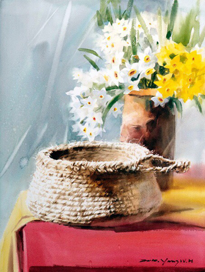 写实水彩花卉单体,细腻写实的花卉植物水彩手绘