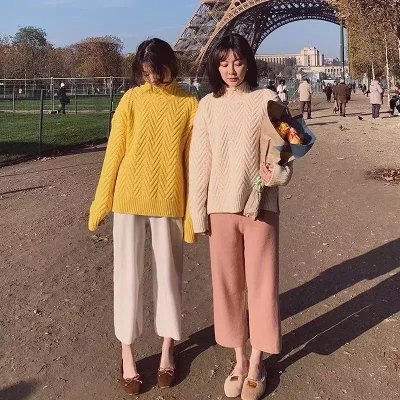 60-70岁高档奶奶装阔腿裤,最流行的奶奶裤人手必备一条