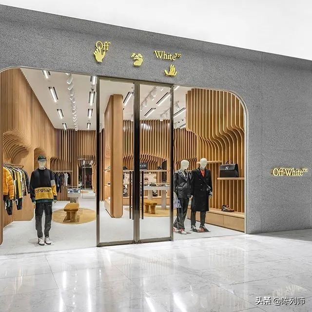 offwhite风格,白色品牌陈列搭配