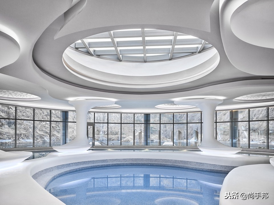 深坑洲际酒店设计效果图,援沪上海深坑世茂洲际酒店