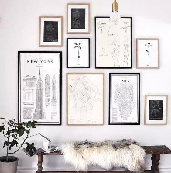 一面照片墙,一面好看的墙怎么拍