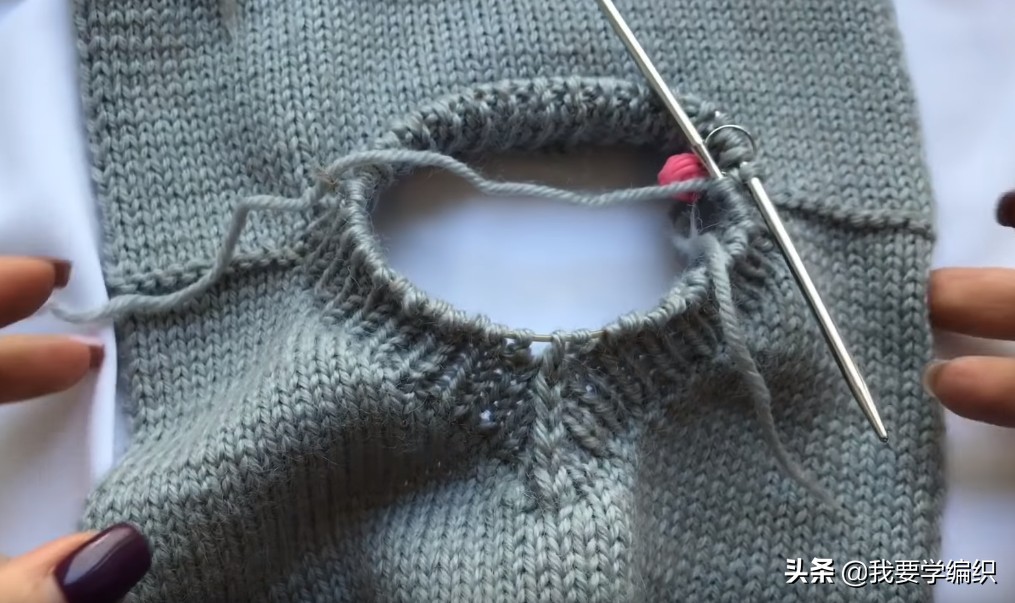v领挑边怎么织,织毛衣织螺纹哪一个好看