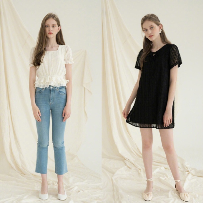 荷叶边连衣裙真是越看越好看,摆脱了“老气”,反而更高级有质感