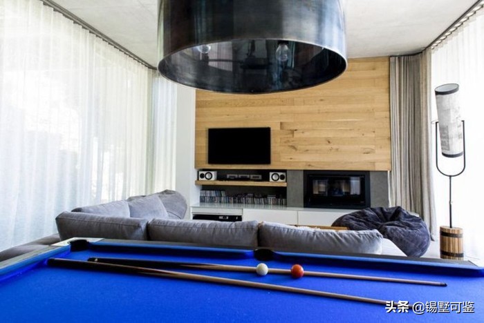 十个台球桌简易装修风格预算三万,吧台台球桌一体装修设计
