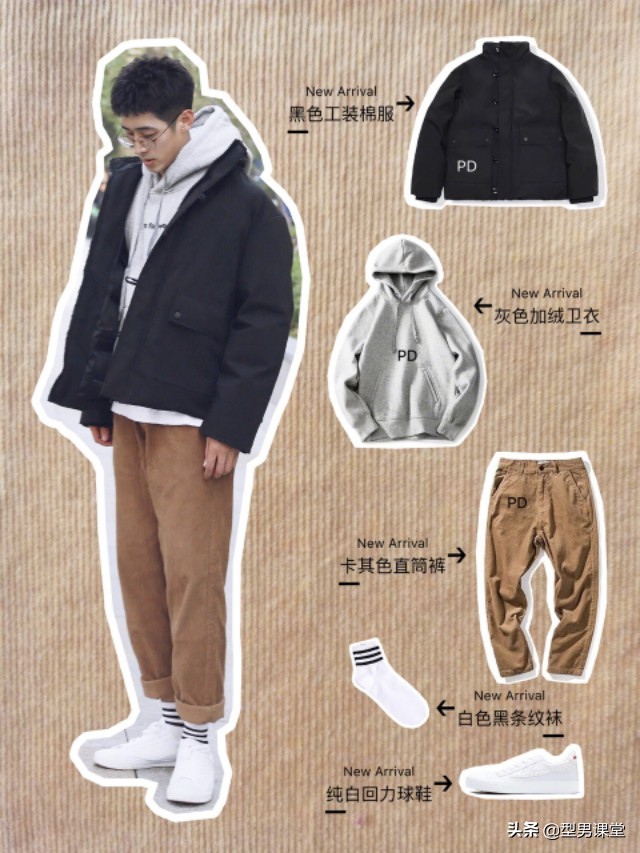 男生秋冬穿搭成熟稳重,干净利落的秋冬男生穿搭
