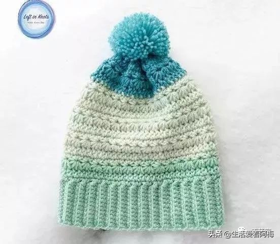 毛线编织有帽沿的冬帽,最新款毛线帽子编织教程日系帽