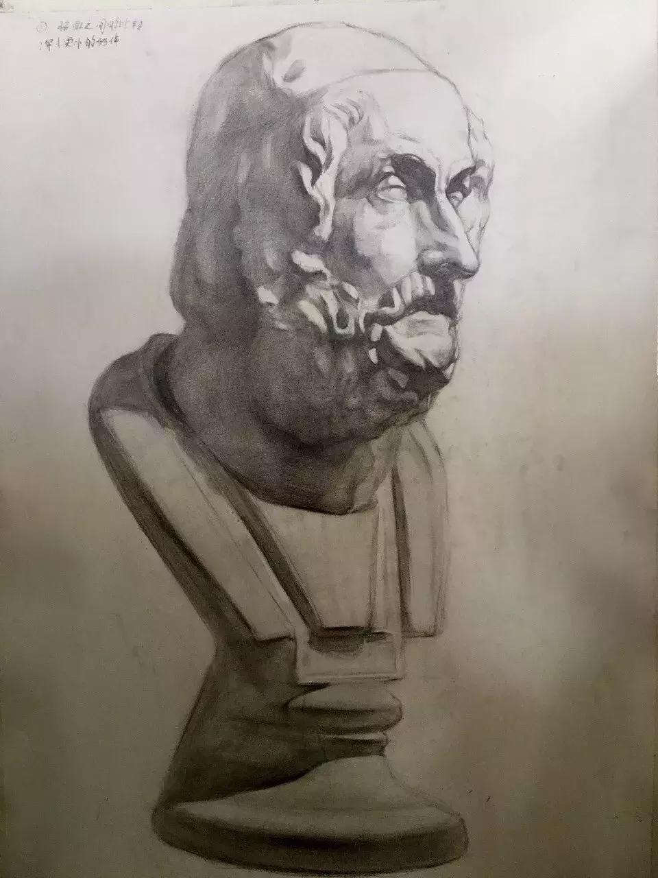 画素描不画脸,画素描总是画不深入