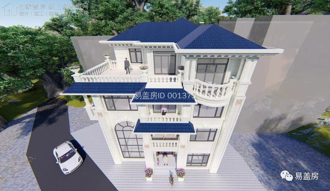 11.9m×12.2m,福建泉州豪华雅致的欧式别墅